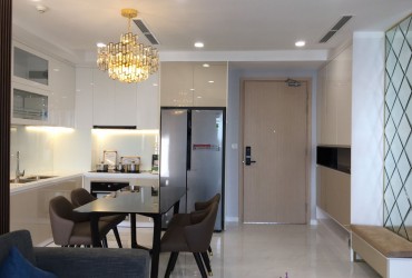 Thi công thực tế nội thất căn hộ 2 phòng ngủ tại Palm Heights diện tích 77.1 m2