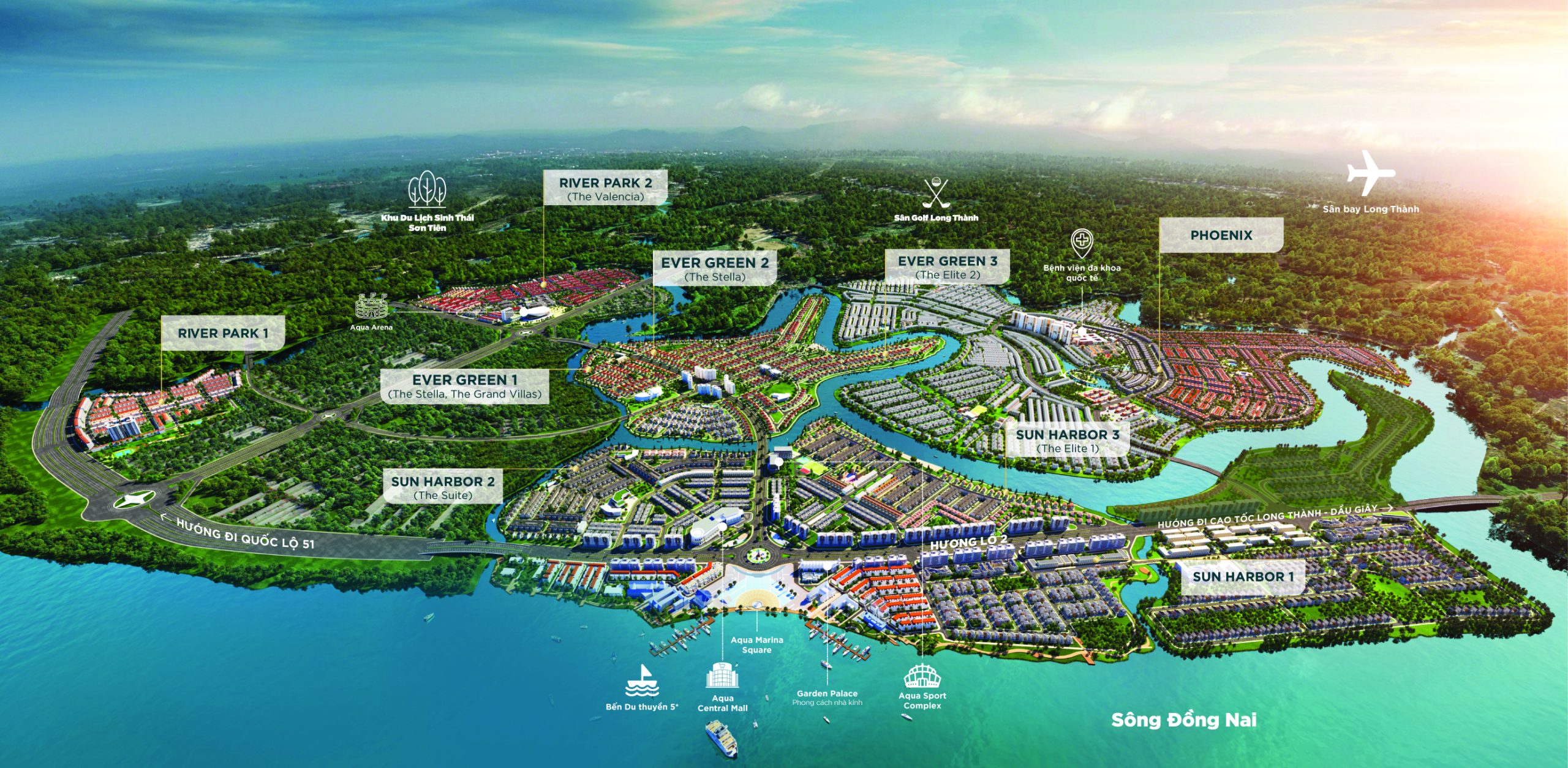 Aqua City Đồng Nai: Tổng quan vị trí, tiện ích & các phân khu mới của Novaland