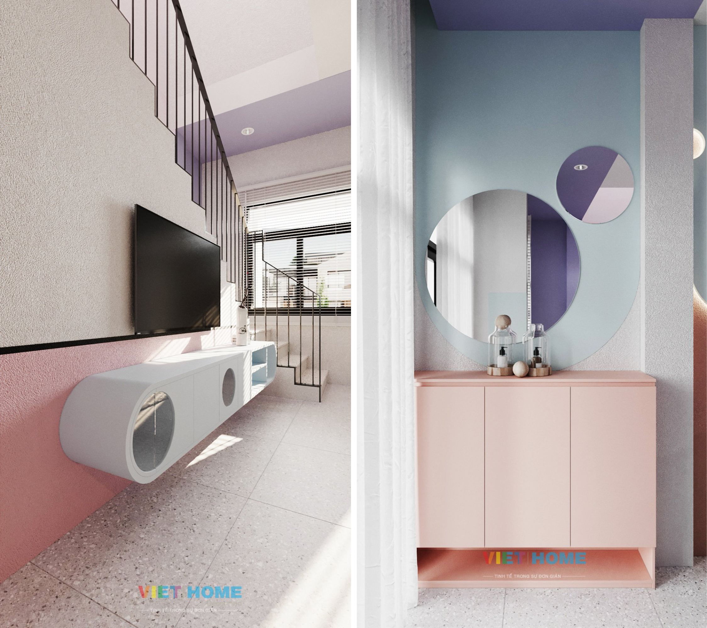 Chi tiết thiết kế nội thất phòng khách dự án La vida Residences 