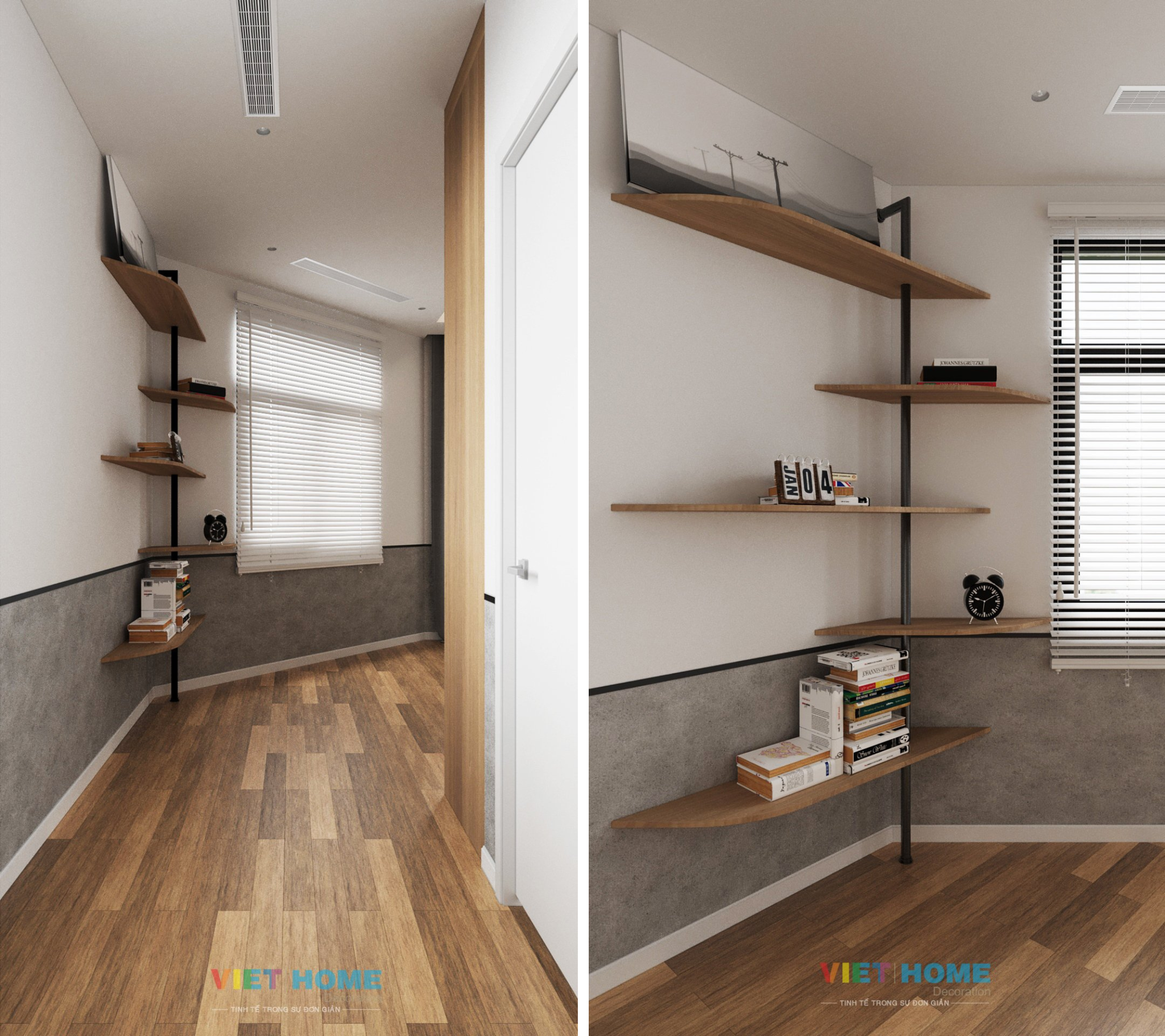Chi tiết thiết kế nội thất phòng ngủ tầng 2 dự án La Vida Residences