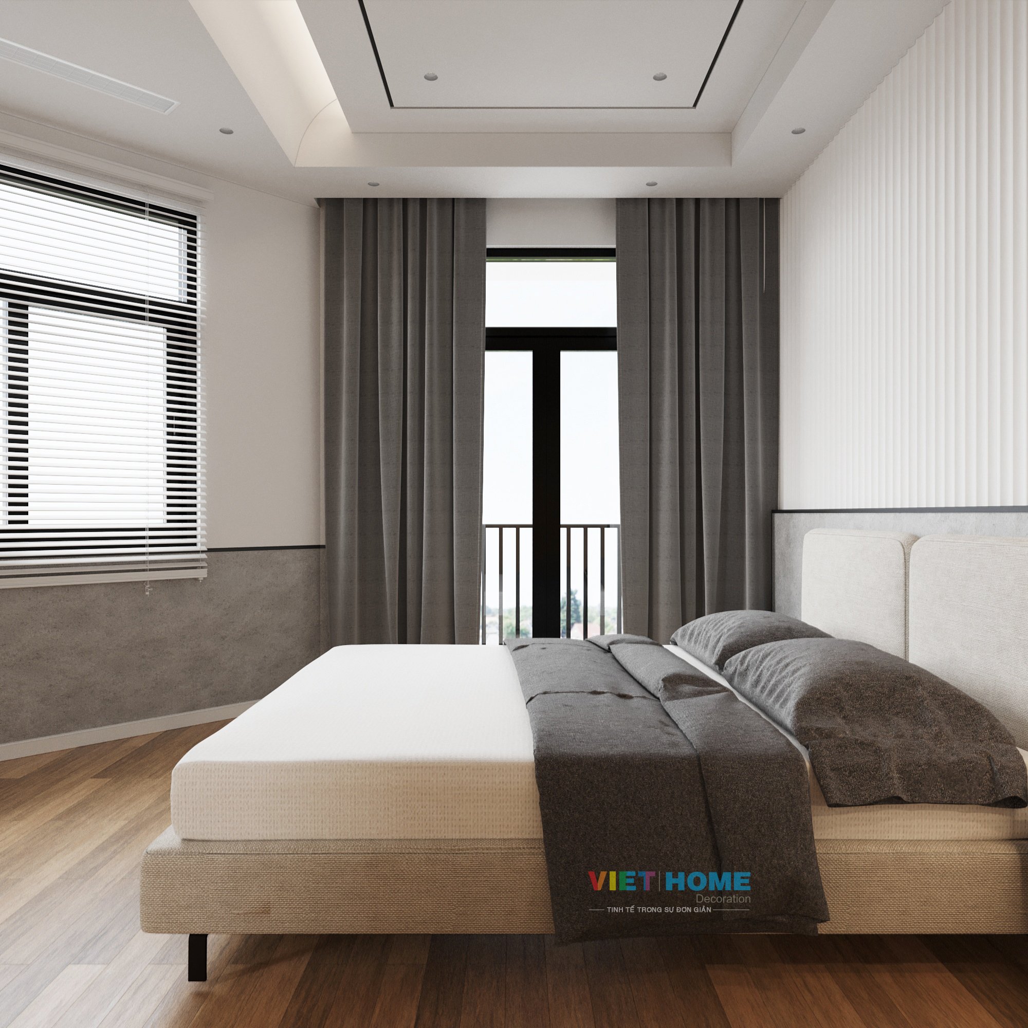 Chi tiết thiết kế nội thất phòng ngủ tầng 2 dự án La Vida Residences