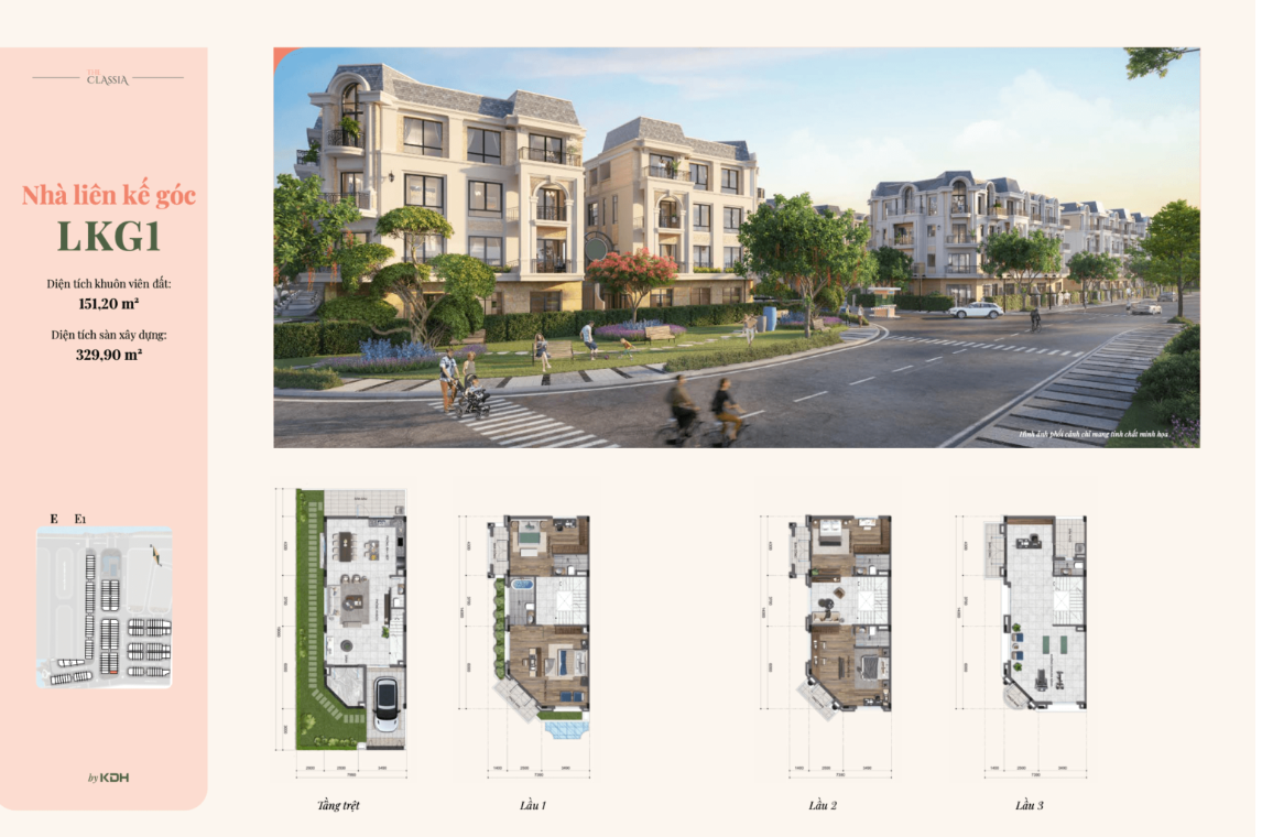 Mặt bằng layout LKG1 – The Classia