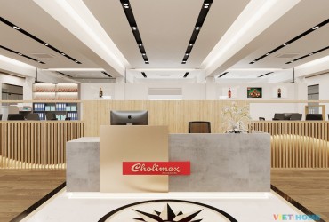 Tiến độ cải tạo thiết kế nội thất văn phòng công ty Cholimex