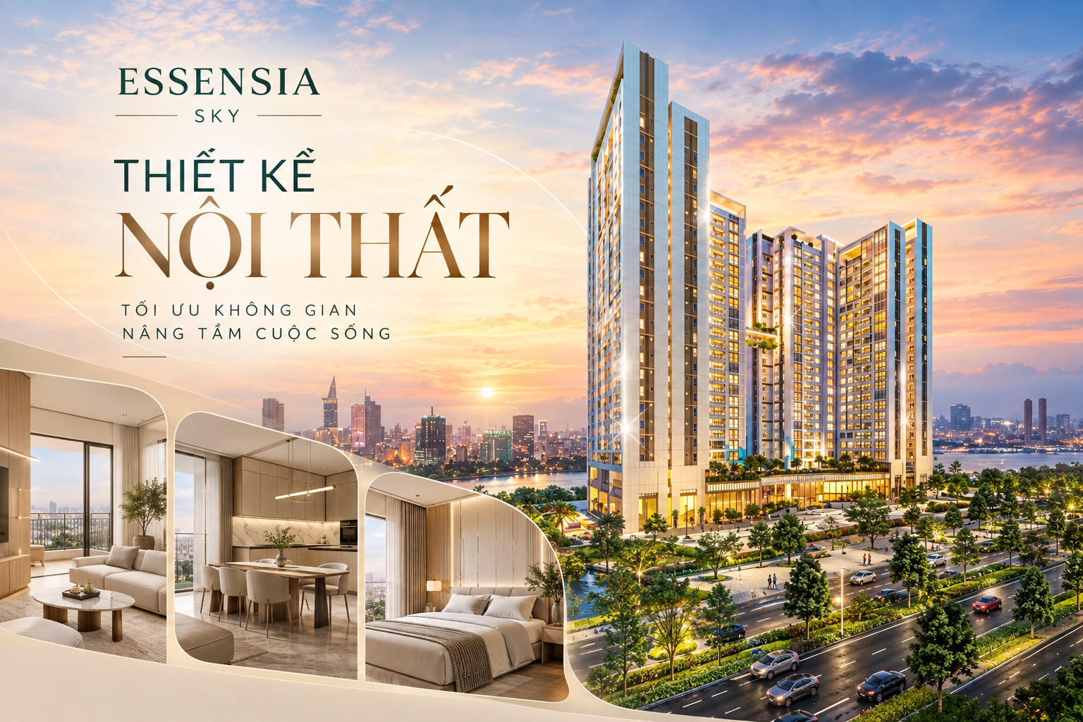 Thiết Kế Nội Thất Essensia Sky- Giải Pháp Hoàn Thiện Không Gian Sống Cao Cấp
