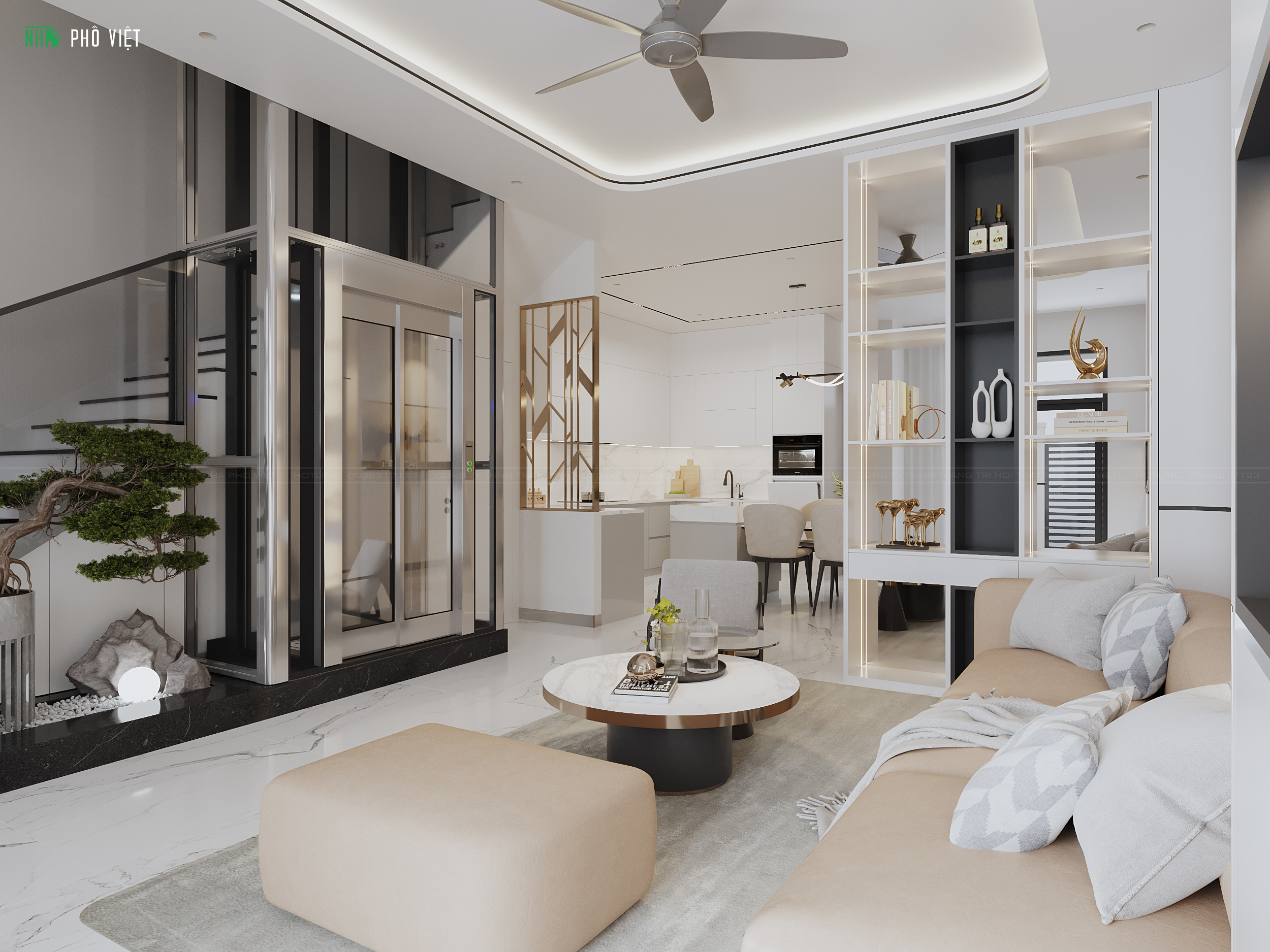 Mẫu thiết kế nội thất nhà phố Lavida Residence hiện đại, tinh tế và tiện nghi.