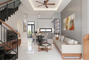 Thiết kế nội thất nhà phố 3 tầng tại Lavida Residence- Tối ưu công năng, tôn vinh thẩm mỹ.