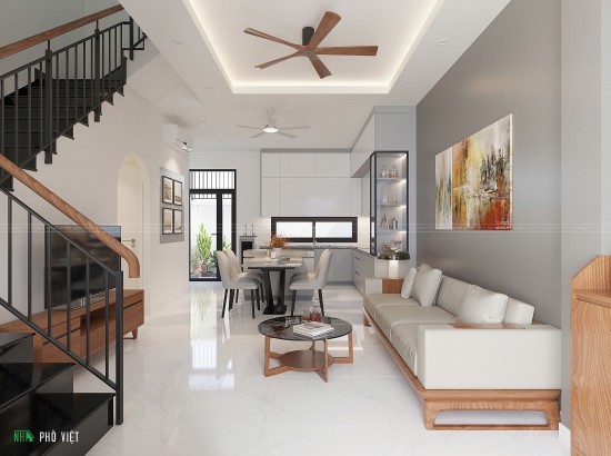 Thiết kế nội thất nhà phố 3 tầng tại Lavida Residence- Tối ưu công năng, tôn vinh thẩm mỹ.