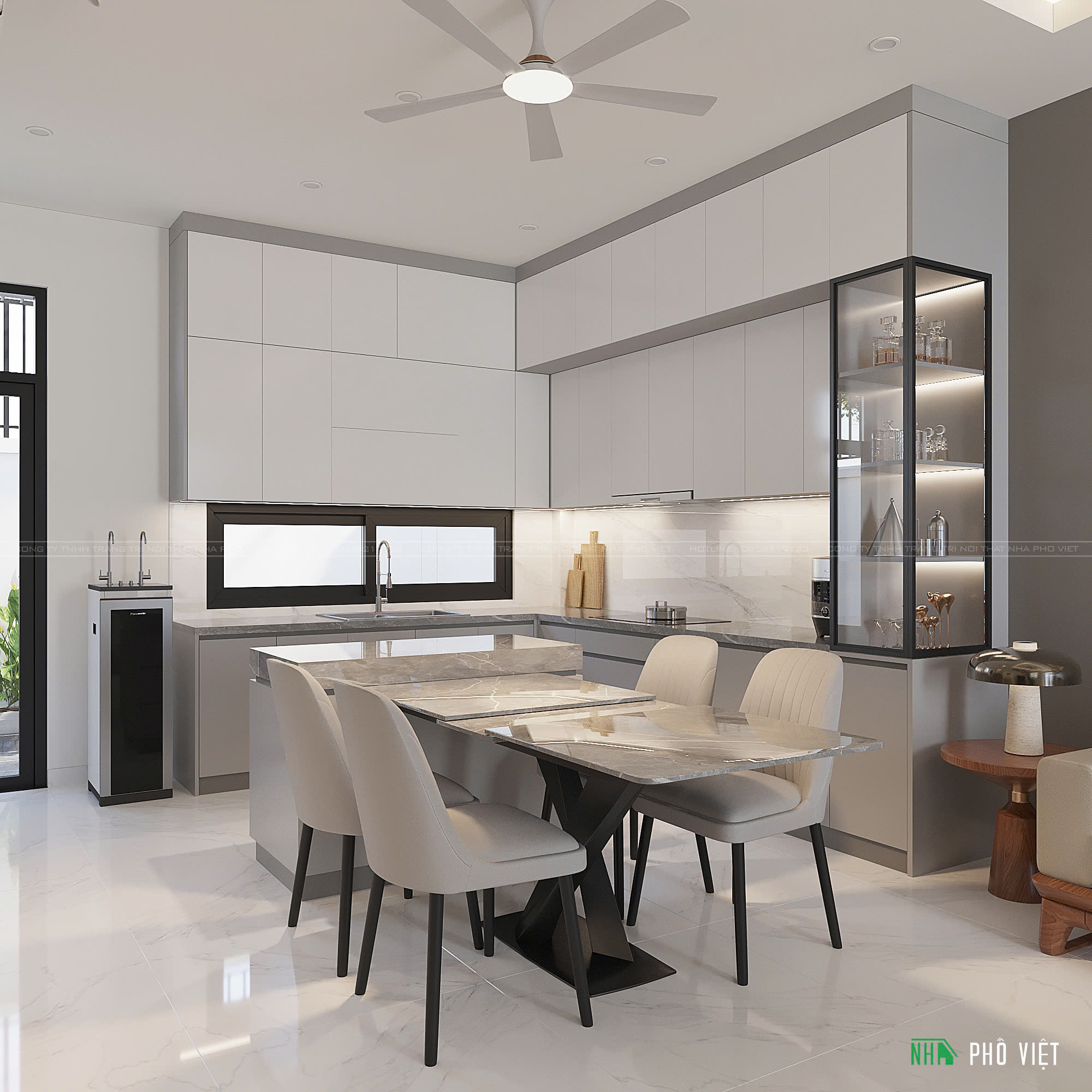 Thiết kế nội thất nhà phố 3 tầng tại Lavida Residence- Tối ưu công năng, tôn vinh thẩm mỹ.