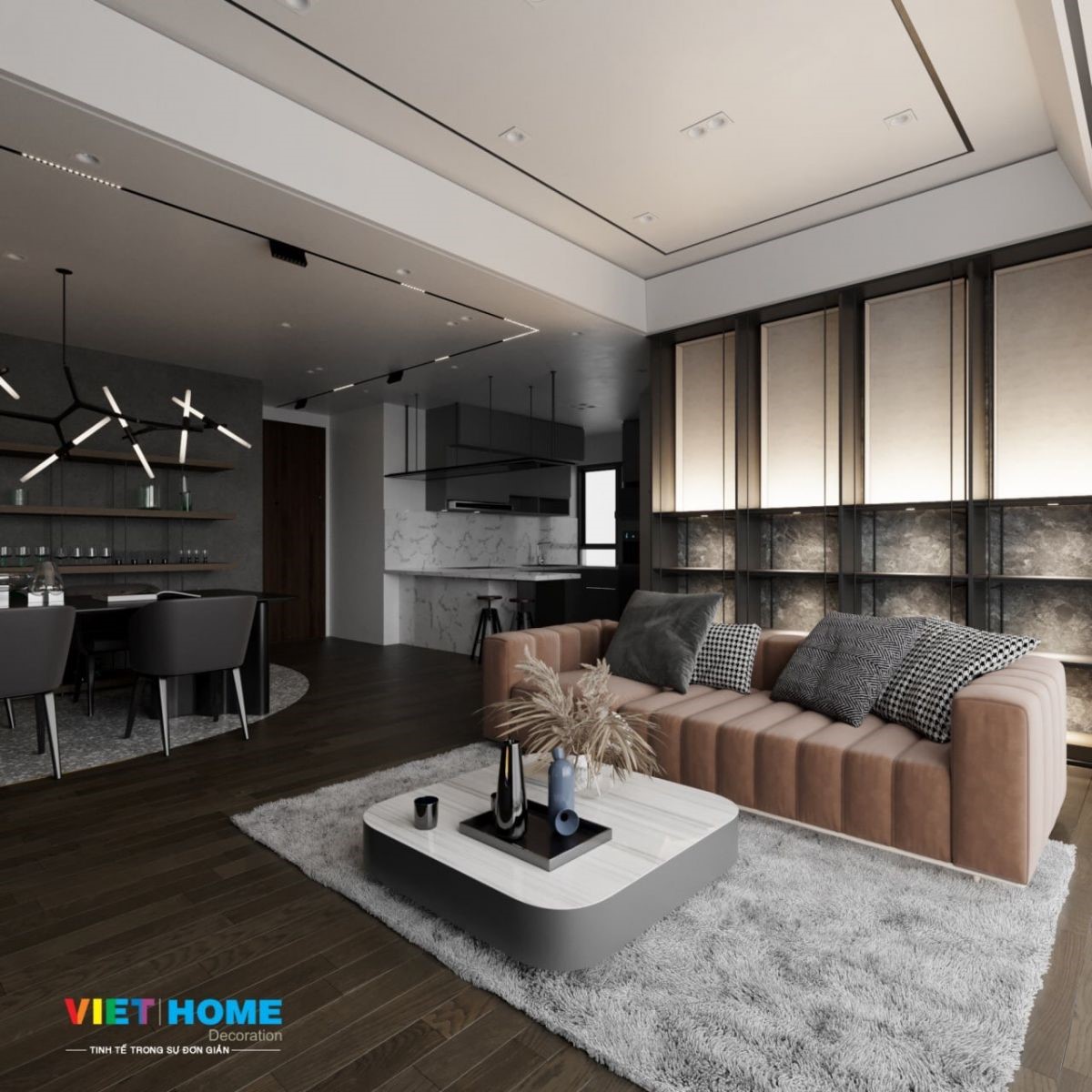 Thiết kế nội thất theo phong cách hiện đại -modern style view 5