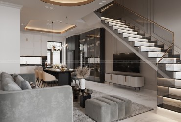 20+ Mẫu thiết kế nội thất phòng khách đẹp năm 2025