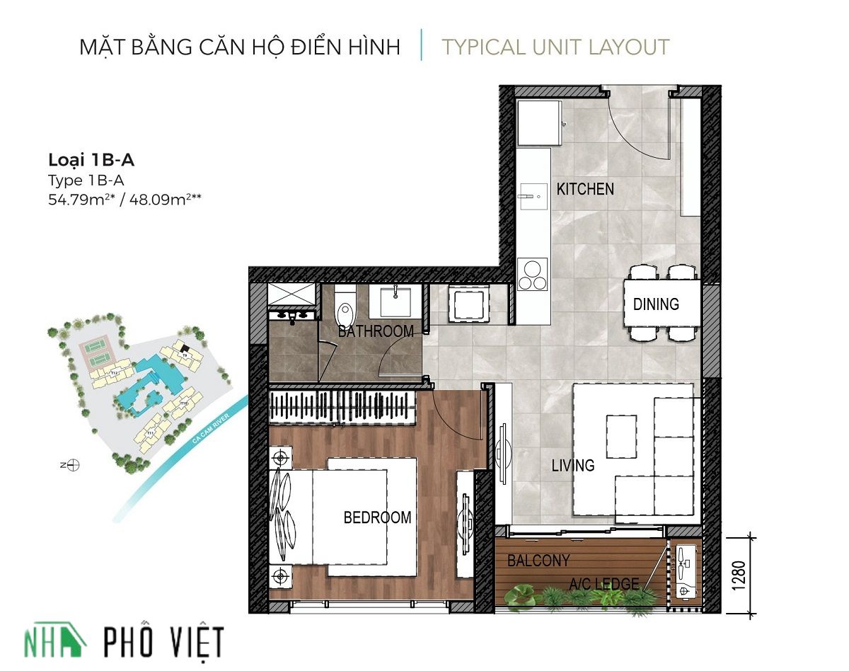 mat-bang-can-ho-dien-hinh-1pn-thap-9-the-infiniti