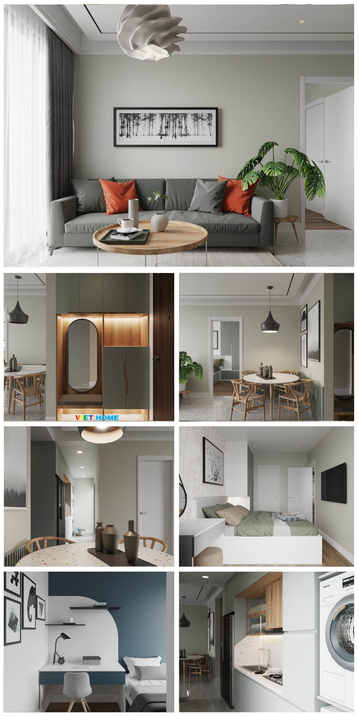 Thiết kế nội thất căn hộ cao cấp dự án Metropole thủ thiêm Phong cách Scandinavian