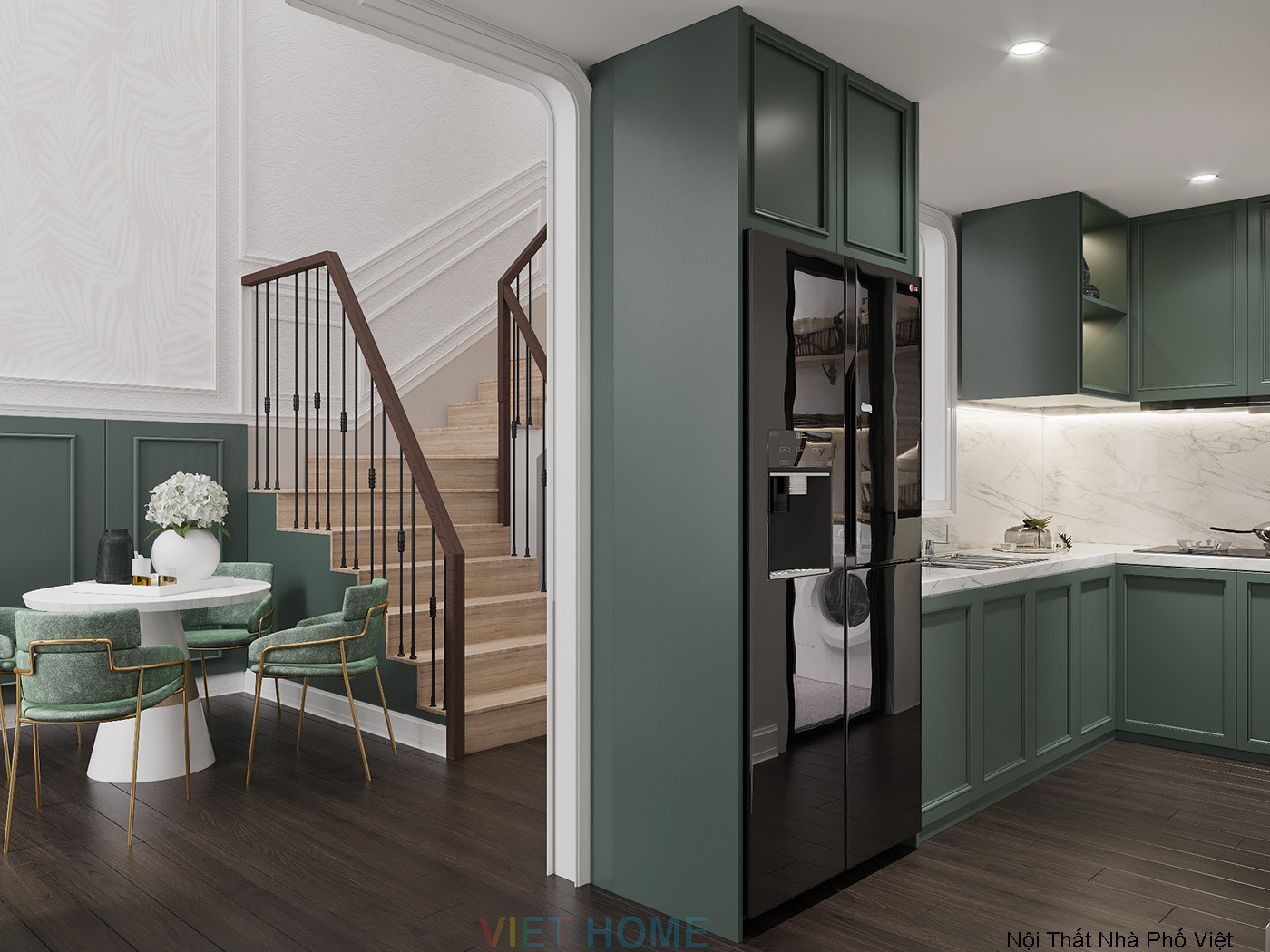 Thiết kế nội thất không gian bếp căn hộ duplex feliz en vista view 2