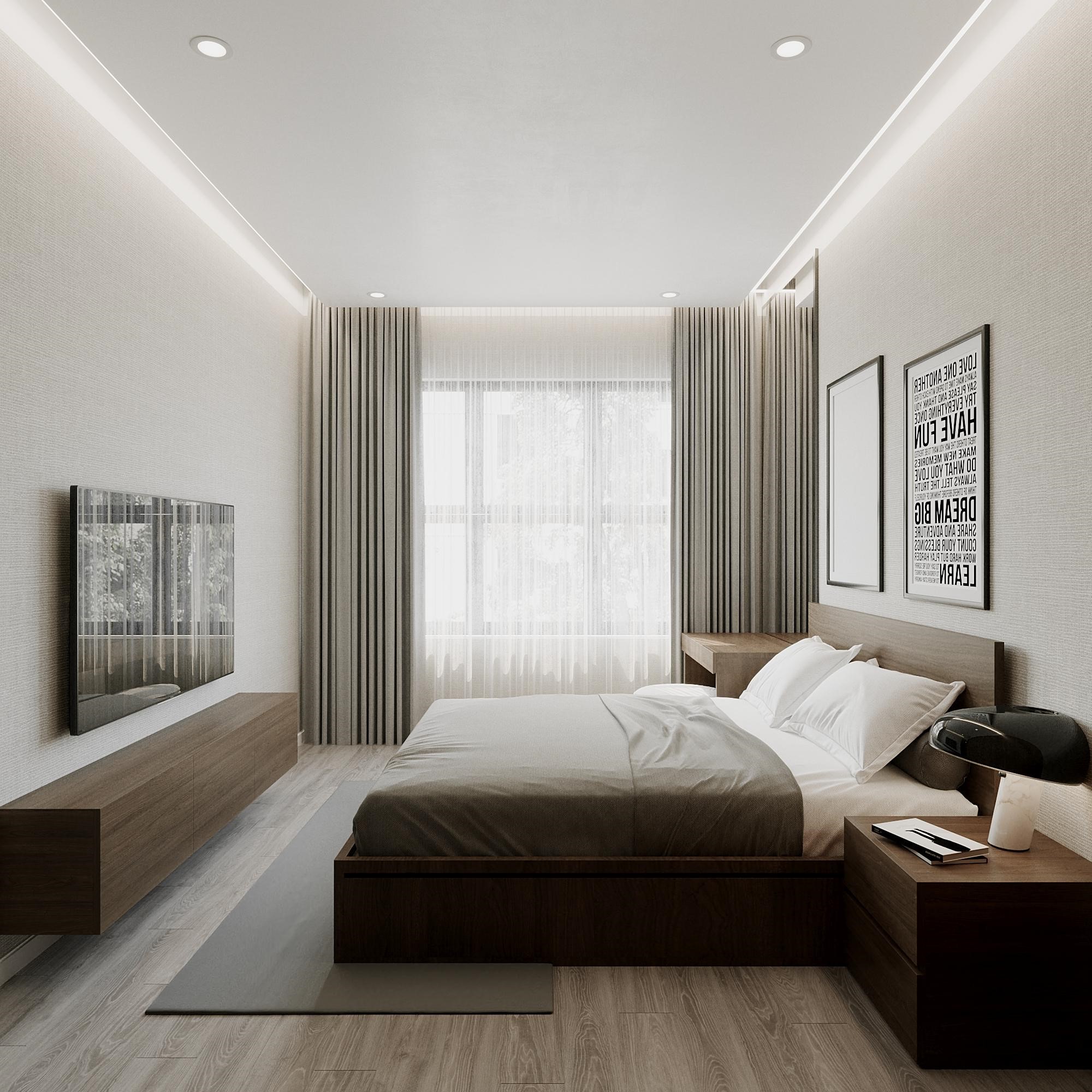 Thiết kế nội thất phòng ngủ master căn hộ palm heights view 2