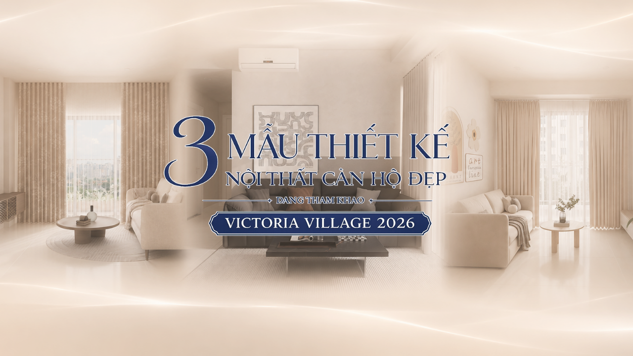3 mẫu xu hướng thiết kế nội thất căn hộ đẹp đáng tham khảo Victoria Village 2026
