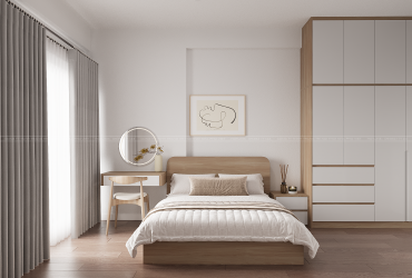 Thiết kế nội thất căn hộ Victoria Village 2 phòng ngủ hiện đại.