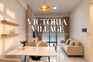 Thi công nội thất căn hộ 2PN Victoria Village- Hình ảnh hoàn thiện thực tế