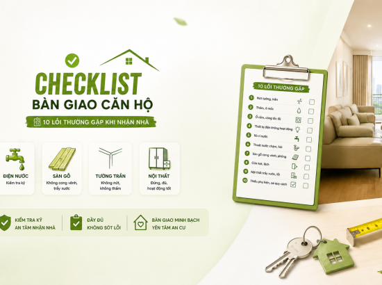 Checklist kiểm tra bàn giao căn hộ Victoria Village chi tiết nhất 2026
