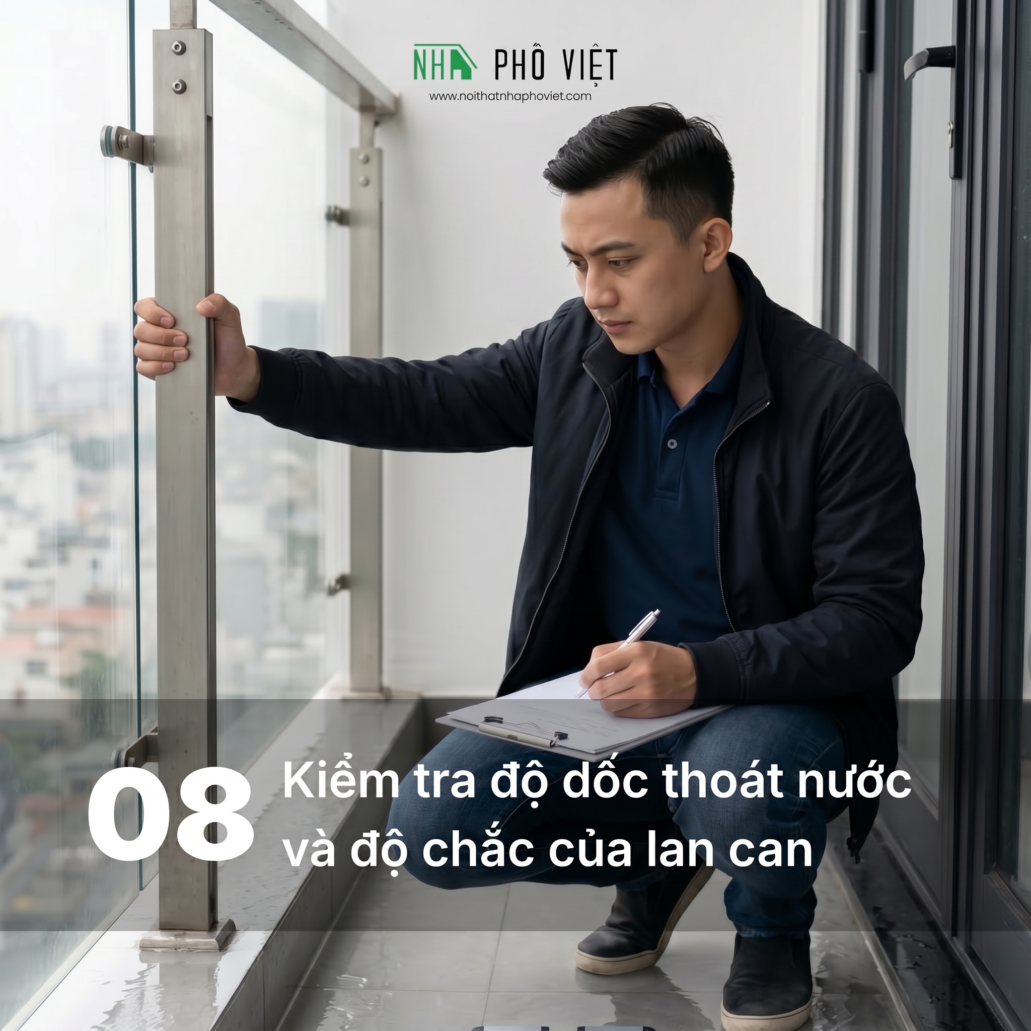 kiem tra ban cong truoc ban giao can ho
