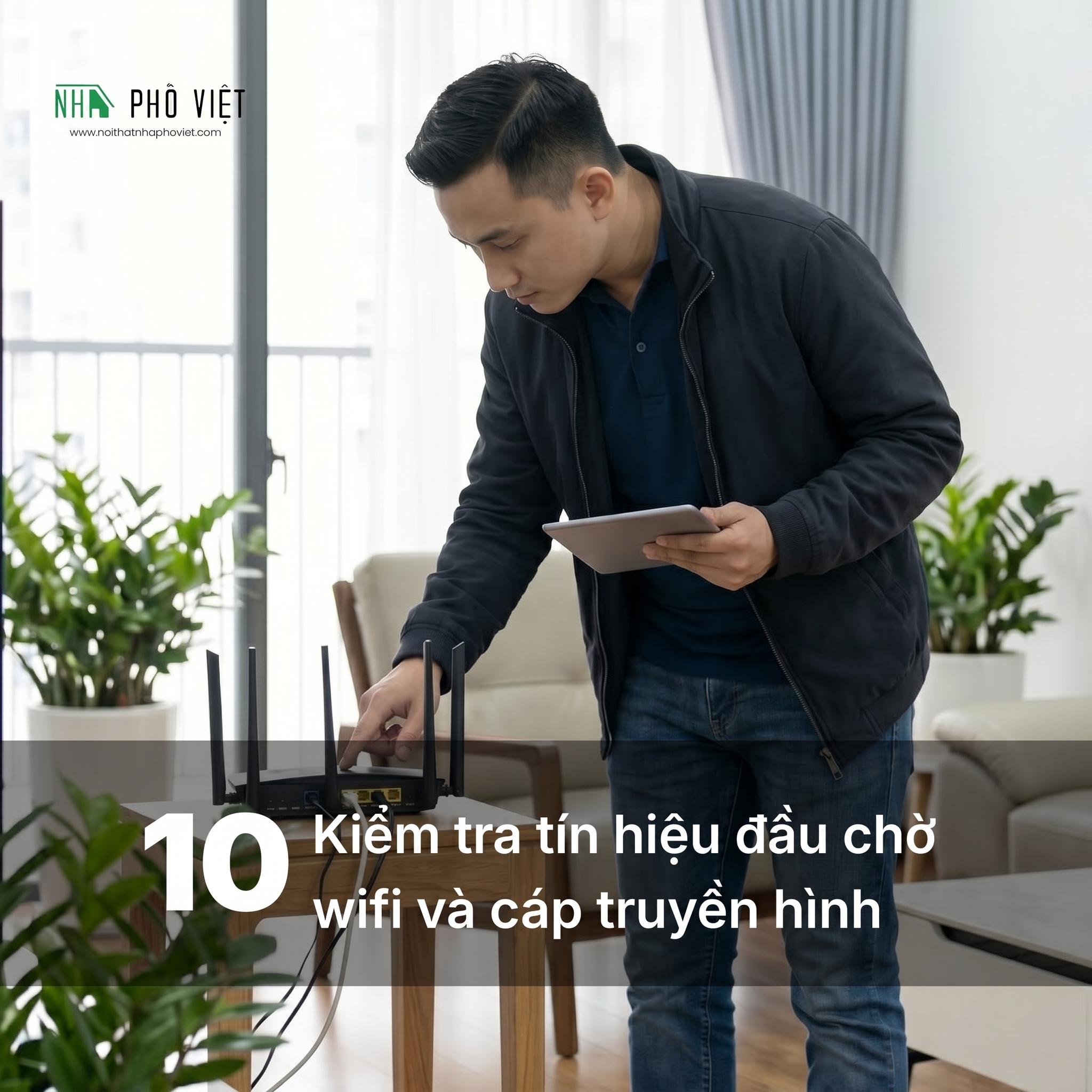 kiem tra wifi va cap truyen hinh truoc ban giao can ho