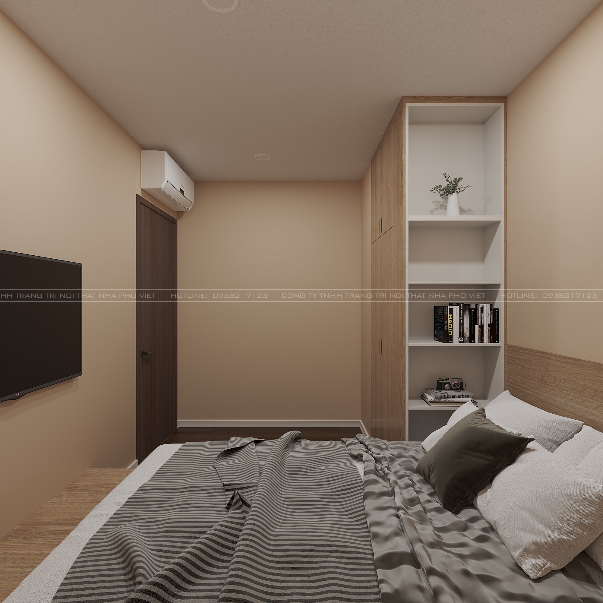 Phòng ngủ phụ căn hộ victoria viilage 2