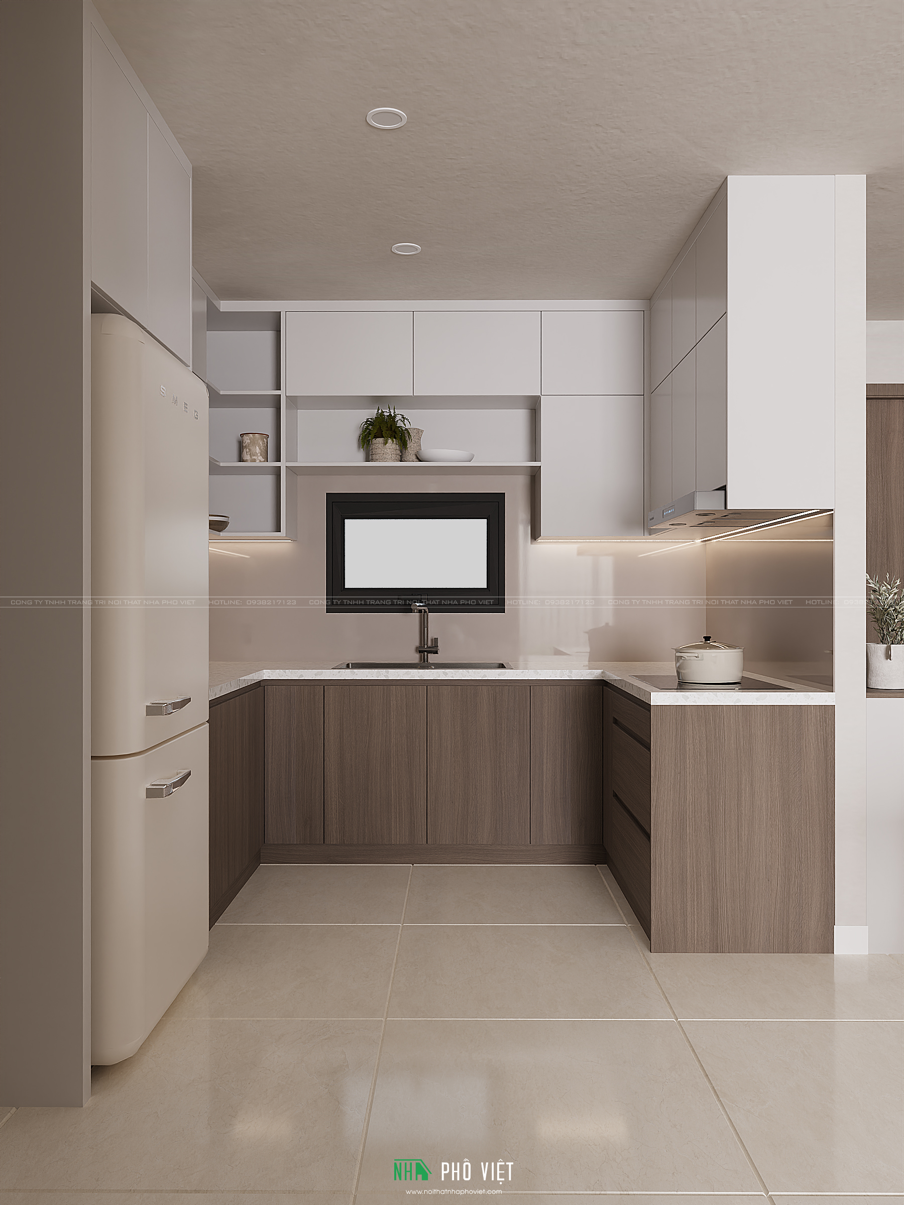 Thiết kế bếp căn hộ Victoria Village 2026 1