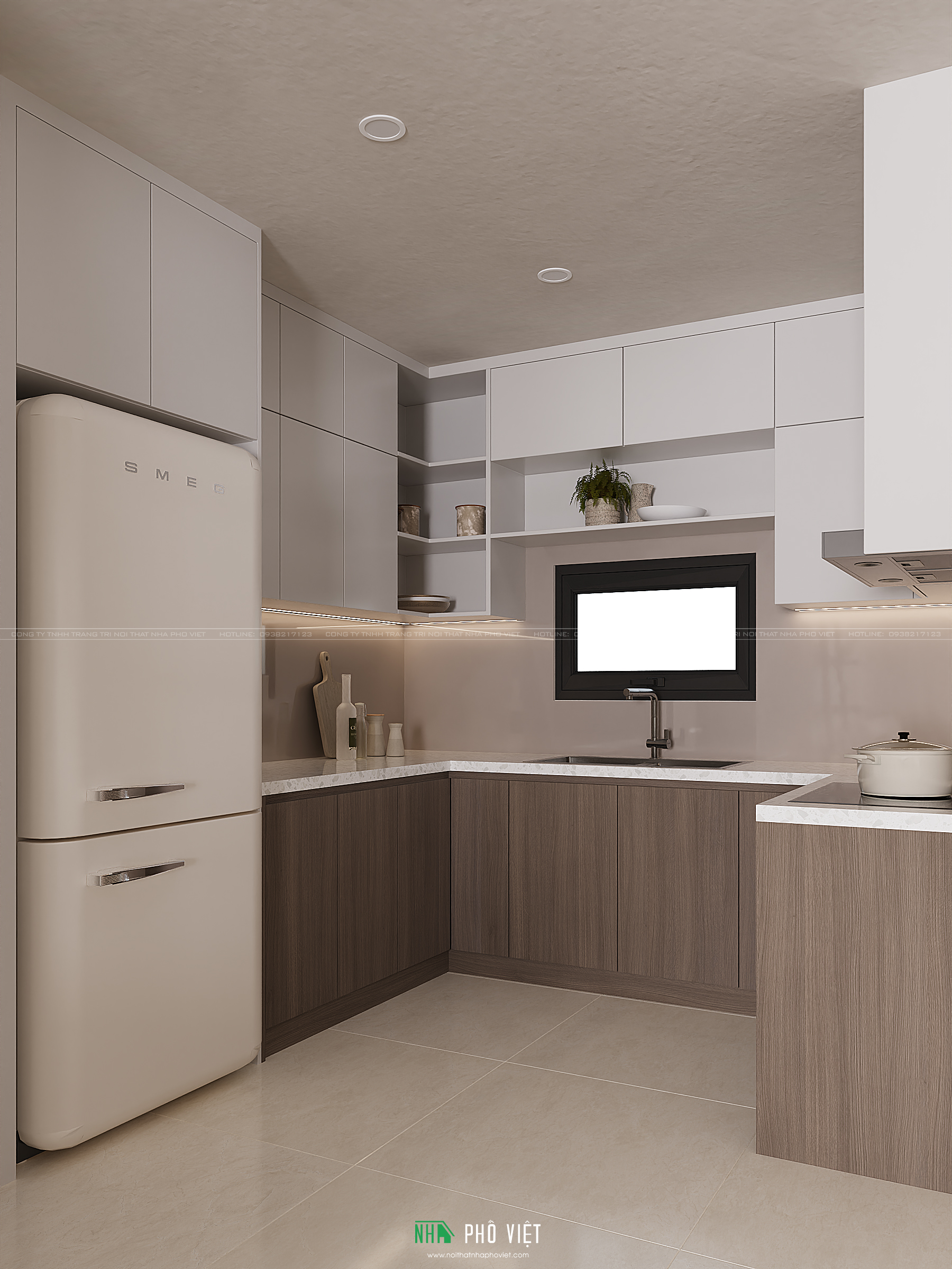 Thiết kế bếp căn hộ Victoria Village 2026 2